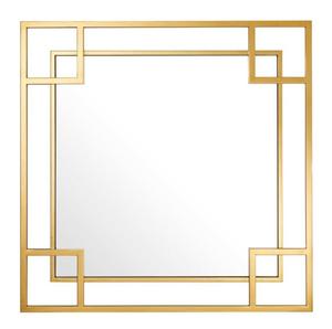 Casa Padrino Designer Wandspiegel Gold 90 x H. 90 cm - Luxus Spiegel