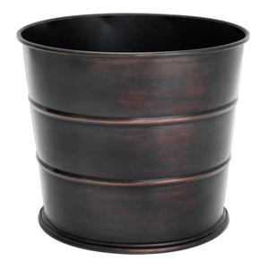 Casa Padrino Designer Edelstahl �bertopf Antik Bronze - Luxus Blumentopf 