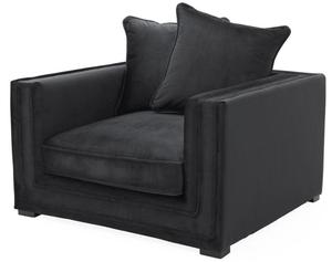 Casa Padrino Designer Hotel Sessel Schwarz - Luxus Kollektion