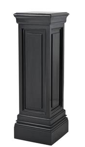 Casa Padrino Designer Mahagoni S�ule Schwarz 33 x 33 x H. 100 cm - Luxus Beistelltisch