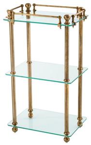 Casa Padrino Luxus Badezimmer Regalschrank Vintage Messing - Designer M�bel