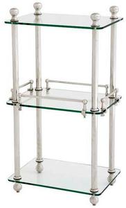 Casa Padrino Luxus Badezimmer Regalschrank Silber - Designer M�bel