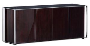 Casa Padrino Designer Schrank 200 x 52 x H. 80,5 cm - Luxus Wohnzimmerschrank