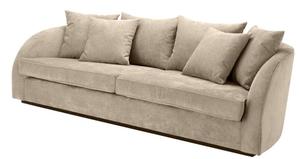 Casa Padrino Luxus Hotel Sofa Greige 255 x 91 x H. 72 cm - Designer Kollektion