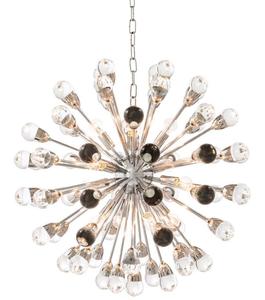 Casa Padrino Luxus Designer Kronleuchter Silber Durchmesser 75 cm - Limited Edition