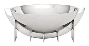 Casa Padrino Designer Edelstahl Schale 30 x 25 x H. 11,5 cm - Luxus Qualit�t