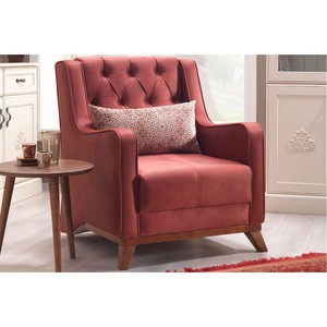 Casa Padrino Designer Bergere Sessel Berlin Ocker-Rot - Hotel M�bel