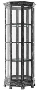 Casa Padrino Designer Vitrinenschrank Schwarz 86 x 86 x H. 207 cm - Luxus Hotel & Boutique M�bel