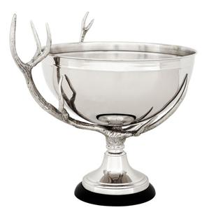 Casa Padrino Luxus Sch�ssel Nickel Finish - Designer Art Deco Sch�ssel