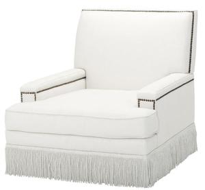 Casa Padrino Luxus Designer Sessel Wei 90 x 102 x H. 90 cm - Wohnzimmer Mbel