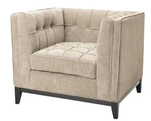 Casa Padrino Luxus Sessel Greige 94 x 82 x H. 77 cm - Hotel Kollektion