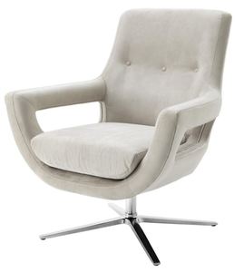 Casa Padrino Luxus Drehstuhl Hellgrau - Designer Hotel Mbel