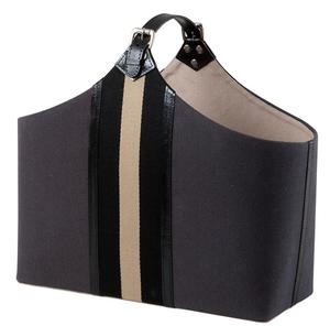 Casa Padrino Luxus Bffelleder Tasche / Korb - Designer Accessoires