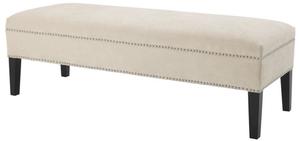 Casa Padrino Luxus Sitzbank Naturfarbig 140 x 50 x H. 45 cm - Designer M�bel
