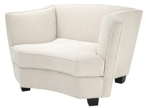 Casa Padrino Luxus Sessel Naturfarbig 118,5 x 97 x H. 74 cm - Hotel Kollektion