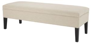 Casa Padrino Designer Sitzbank Elfenbein 140 x 50 x H. 45 cm - Luxus Mbel