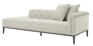 Casa Padrino Luxus Sofa Hellgrau Rechtsseitig 220 x 96 x H. 66 cm - Hotel M�bel