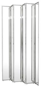 Casa Padrino Designer Raumteiler Silber 150 x H. 220 cm - Luxus Qualit�t