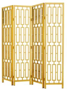 Casa Padrino Designer Edelstahl Raumteiler Gold 200 x H. 225 cm - Limited Edition