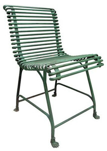 Casa Padrino Gartenstuhl aus Schmiedeeisen - Verschiedene Farben - Jugendstil Garten M�bel