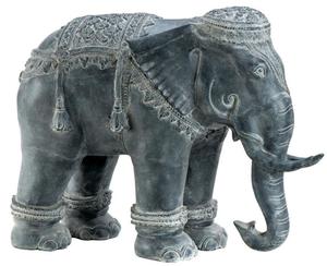 Casa Padrino Luxus Dekoration Aluminium Elefant 90 x 35 x H. 67 cm - Limited Edition
