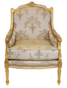 Casa Padrino Barock Lounge Thron Sessel Empire 70 x 70 x H. 100 cm - Luxus Qualitt