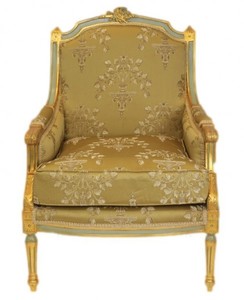 Casa Padrino Barock Lounge Thron Sessel Empire - Barock Kollektion