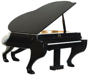 CPBlack Luxus Designer Digital Piano Leopard Hochglanz Schwarz - Elektronisches Piano - Digitalflgel