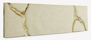 CPBlack Luxus Bett-Kopfteil by Casa Padrino Wei� / Gold