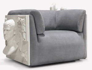 CPBlack Luxus Echtleder Sessel