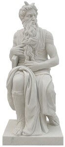 Casa Padrino Antik Stil Garten Deko Marmor Skulptur Teufel Grau H. 123 cm