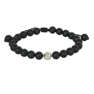 Casa Padrino Armband Conta de Viana aus Silber und Onyx
