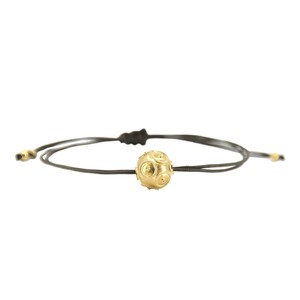 Casa Padrino Armband Conta de Viana aus Vergoldetem Silber mit Kordel