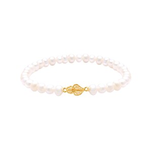 Casa Padrino Armband Herz von Viana aus 19,2Kt Gold mit Perlen