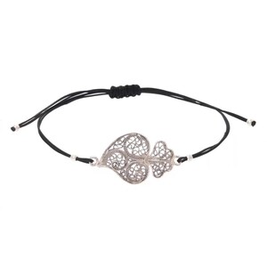 Casa Padrino Armband Herz von Viana aus Sterlingsilber mit Kordel