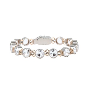 Casa Padrino Armband Riviera Bergkristall aus Silber und Gold