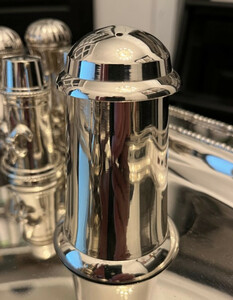 Casa Padrino Jugendstil Barock Zuckerstreuer Messing vernickelt St.Tropez - Antik Stil