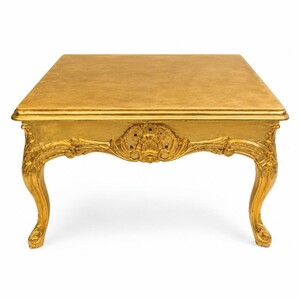 Casa Padrino Barock Couchtisch Gold 80 cm - Quadratischer Barockstil Wohnzimmertisch - Barock Wohnzimmer M�bel - Antik Stil M�bel