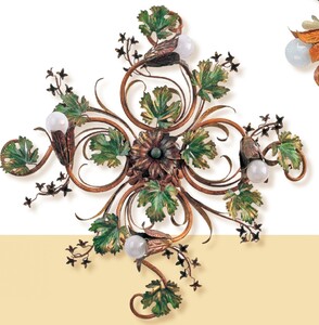 Casa Padrino Barock Deckenleuchte  65 x T. 20 cm 4-flammig - Handgefertigte Leuchte aus Italien - Barock Leuchten