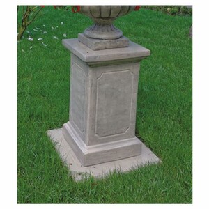 Casa Padrino Barock Garten Deko Sockel Grau H. 70 cm - Barock Garten Accessoires