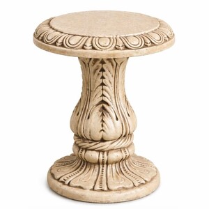 Casa Padrino Barock Garten Deko Beistelltisch / Hocker Beige H. 47 cm - Barock Garten M�bel