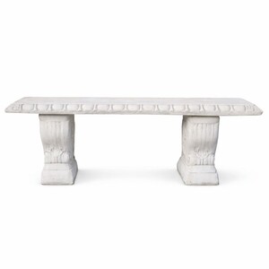 Casa Padrino Barock Gartenbank Wei� 125 cm - Garten & Terrassen M�bel