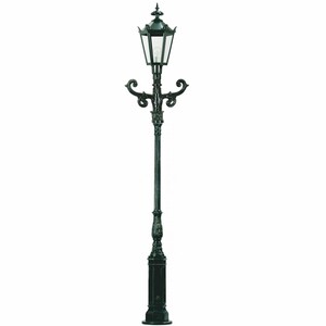 Casa Padrino Barock Gartenlaterne Gr�n H. 315 cm - Barock Au�enbeleuchtung