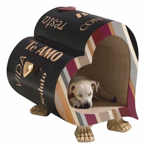 Casa Padrino Luxus Designer Hundehaus in Herzform 45 x H. 50 cm - Hundem�bel