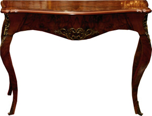 Casa Padrino Barock Konsole Mahagoni /  Gold 105 x 40 x H. 85 cm - Antik Stil M�bel