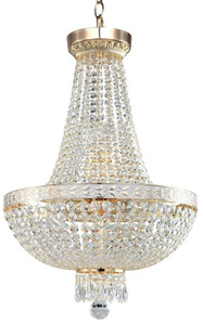 Casa Padrino Barock Kristall Kronleuchter Gold  40 x H. 81 cm - Runder Barockstil Kronleuchter - Barock Wohnzimmer Kronleuchter - Edel & Prunkvoll