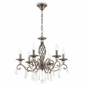 Casa Padrino Barock Kristall Kronleuchter Bronze  63 x H. 116 cm - Edel & Prunkvoll