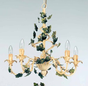 Casa Padrino Barock Kronleuchter  60 x H. 60 cm 5-flammig - Handgefertigte Leuchte aus Italien - Barock Leuchten