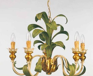 Casa Padrino Barock Kronleuchter  63 x H. 52 cm 5-flammig - Handgefertigte Leuchte aus Italien - Barock Leuchten