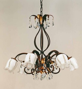Casa Padrino Barock Kronleuchter  65 x H. 55 cm 6-flammig - Handgefertigte Leuchte aus Italien - Barock Leuchten